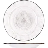 Тарелка «Пастораль» мелкая фарфор D=228,H=20мм серый