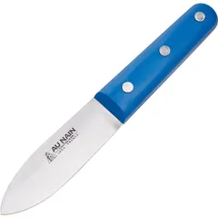 Нож д/гребешка сталь нерж.,пластик ,L=230/200,B=32мм металлич.,синий