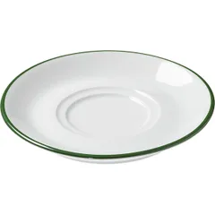 Блюдце «Ретро Альтауссе Рот» с декором фарфор D=14см белый,зелен., изображение 2