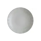 Тарелка глубокая «Ирис» фарфор 1л D=230,H=45мм белый,серый