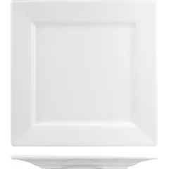 Plate “Kunstwerk” square  porcelain , L=24.3, B=24.3cm  white