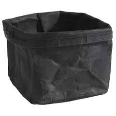 Bread basket fabric ,H=11.5,L=12,B=11.5cm black