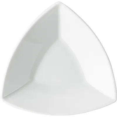 Блюдо «Акцент» треугольное фарфор белый