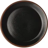Тарелка «Кото» мелкая фарфор D=250,H=18мм черный,коричнев.