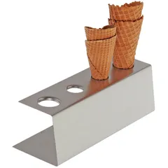 Holder for waffle cups 4 cells  stainless steel  D=31, H=90, L=275, B=95mm