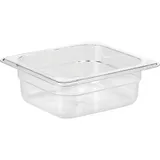 Gastronorm container (1/6)  polycarbonate  1 l , H=65, L=176, B=162mm  transparent.