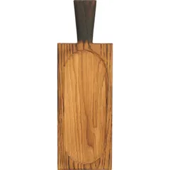 Доска для подачи прямоугольная с ручкой дуб ,H=25,L=300/400,B=130мм