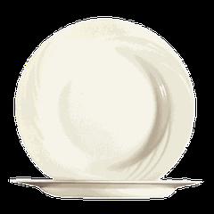 Тарелка «Кипр» стекло D=24см слон.кость