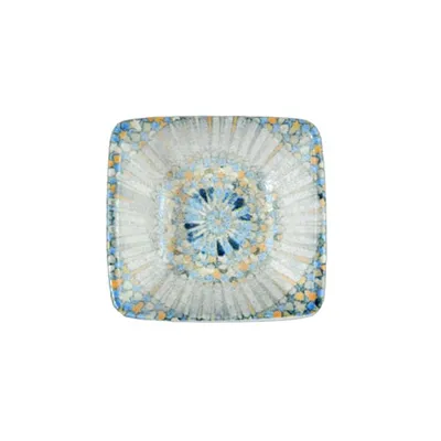 Соусник «Мозаик» квадратный фарфор 80мл ,H=28,L=80,B=85мм разноцветн., изображение 2