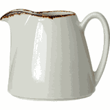 Молочник «Браун Дэппл» фарфор 285мл D=45мм белый,коричнев.