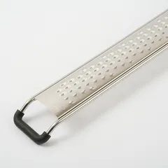 Терка с ручкой сталь нерж.,пластик ,L=390/220,B=35мм металлич.,черный, изображение 2