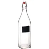 Бутылка с крышкой «Лавана» стекло 1,055л D=88,H=306,5мм прозр.,черный, Объем по данным поставщика (мл): 1 055