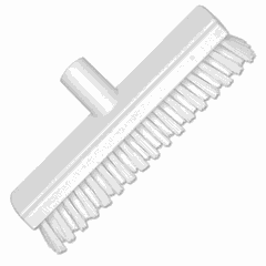 Brush without handle nylon ,H=26.5cm white