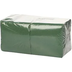 Салфетки бумажные «Папирус» 24*24см[400шт] бум. салфет. ,H=16,L=25,B=12,5см зелен.