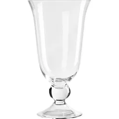 Vase for serving with lid  glass  3 l  D = 19.5, H = 43 cm  clear.