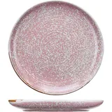 Тарелка «Пион» с бортом фарфор D=280,H=35мм розов.