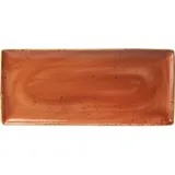 Блюдо «Крафт Терракота» прямоугольное фарфор ,H=15,L=370,B=160мм терракот