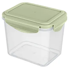 Container for products “Smart Lock” with a lid for microwave  polyprop.  0.9 l , H=11.4, L=13.5, B=10.5 cm  transparent,