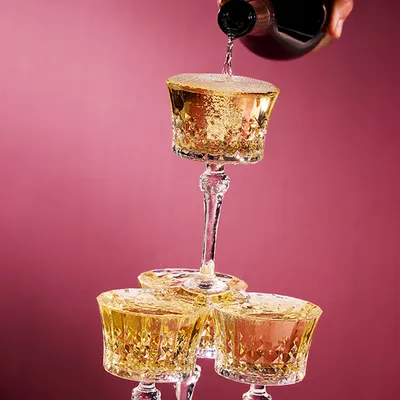 Шампанское-блюдце «Леди Даймонд» стекло 230мл прозр., изображение 4