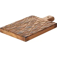 Доска для подачи дуб ,H=25,L=300/235,B=170мм, изображение 2