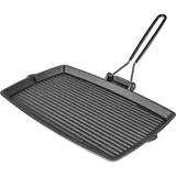 Rectangular grill pan  cast iron , H=15, L=340/220mm  black