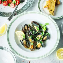 Тарелка «Бид Траффл Вош» фарфор D=28,5см белый,серый, изображение 2