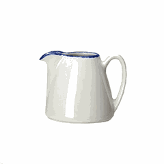 Milk jug “Blue Dapple” porcelain 285ml D=45mm white,blue