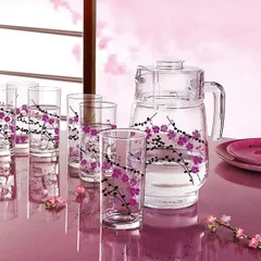 Кувшин «Тиволи» стекло 1,6л D=95/110,H=205,L=145,B=3мм прозр., изображение 3