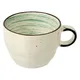 Чашка чайная «Пастораль» фарфор 190мл D=85/55,H=55мм зелен., Цвет: Зеленый