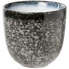 Стакан для горячих напитков керамика 200мл D=85,H=80мм белый,серый