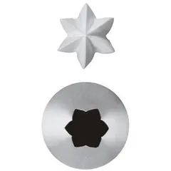 Pastry nozzle “6-pointed star”[6pcs] stainless steel D=11mm