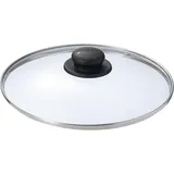 Крышка стекло,пластик D=26см прозр.,черный