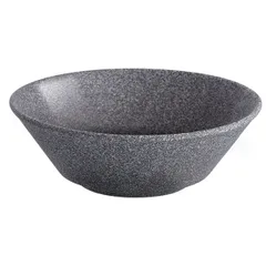 Salad bowl “Granite” semi-gloss  porcelain  0.5 l  D=150, H=55mm  gray