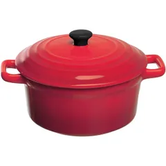 Baking pot “Forno” ceramics 450ml D=120,H=95mm red,black