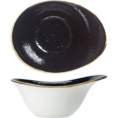 Salad bowl “Craft licorice”  porcelain  450ml , L=18, B=14cm  black