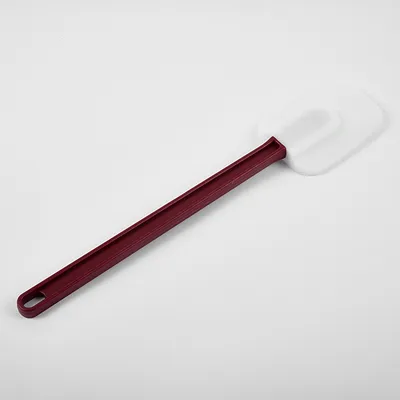 Лопатка жаропрочная силикон,пластик ,L=405/115,B=82мм белый,красный, изображение 2