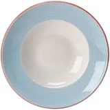 Тарелка для пасты «Рио Блю» фарфор D=30см белый,синий