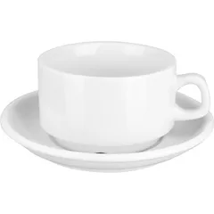 Чайная пара «Коллаж» фарфор 250мл белый, изображение 2