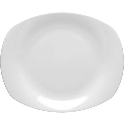 Тарелка «Авокадо» мелкая фарфор D=31см белый