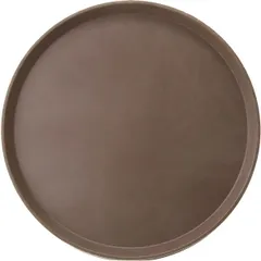 Round rubberized tray “Prootel”  fiberglass  D=40.5 cm  brown.