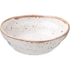 Тарелка глубокая «Пунто Бьянка» фарфор 1л D=215,H=70мм белый,черный