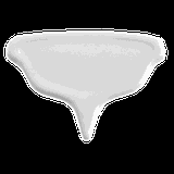 Табличка д/маркировки сыра фарфор ,L=55,B=40мм белый