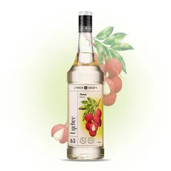 Сироп «Личи» Pinch&Drop стекло 1л D=85,H=330мм белый