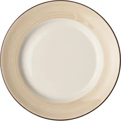 Тарелка «Чино» фарфор D=270,H=25мм белый,бежев.