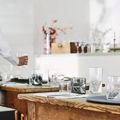 Олд фэшн (стакан) «Кассиопея» стекло 330мл D=86,H=88мм серый, изображение 4