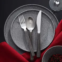 Нож столовый «Дистрест» сталь нерж. ,L=22,9см черный,металлич., изображение 4