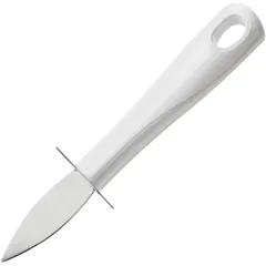Oyster knife  stainless steel, polyprop. , H=30, L=170, B=42mm  white, metallic.