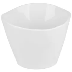 Salad bowl “Wave” porcelain D=16,H=11cm white