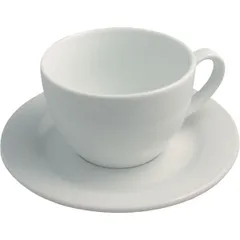 Чайная пара «Френч Классик» фарфор 200мл D=15,5см белый