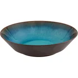 Салатник «Ирис» керамика D=254,H=62мм коричнев.,голуб.